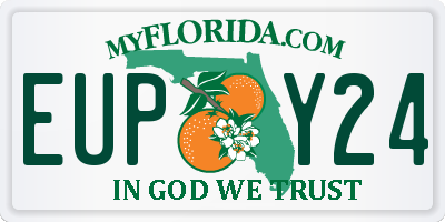 FL license plate EUPY24