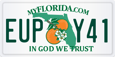 FL license plate EUPY41