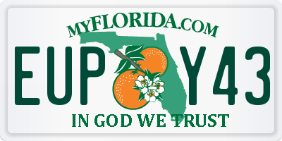 FL license plate EUPY43
