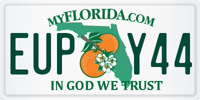 FL license plate EUPY44
