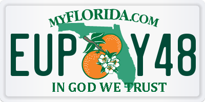 FL license plate EUPY48
