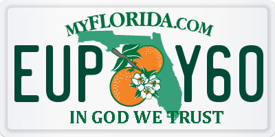 FL license plate EUPY60