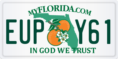 FL license plate EUPY61