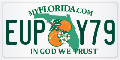 FL license plate EUPY79