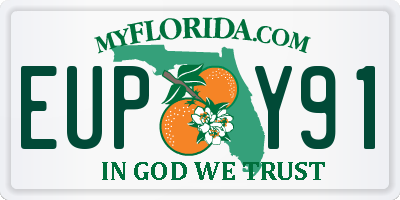 FL license plate EUPY91