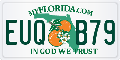 FL license plate EUQB79