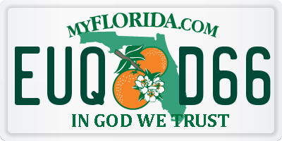 FL license plate EUQD66