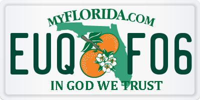 FL license plate EUQF06