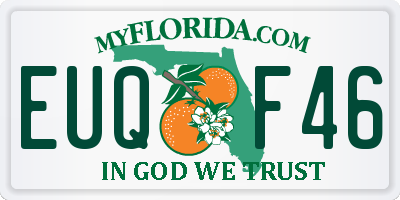 FL license plate EUQF46