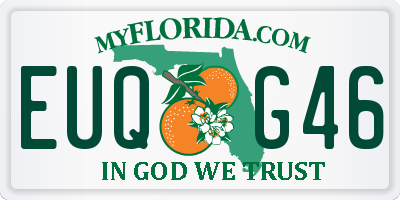FL license plate EUQG46
