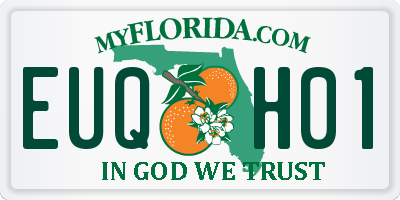 FL license plate EUQH01