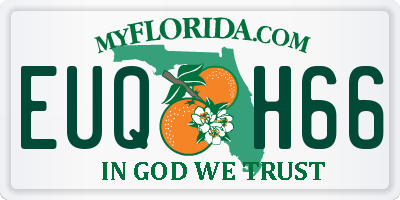 FL license plate EUQH66