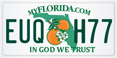 FL license plate EUQH77