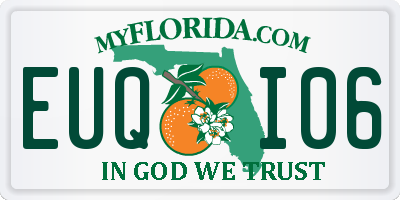 FL license plate EUQI06