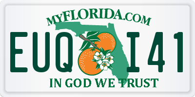 FL license plate EUQI41