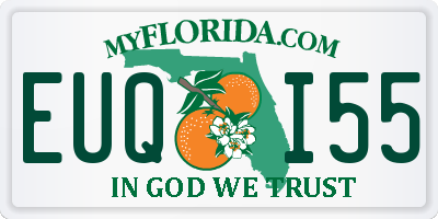 FL license plate EUQI55