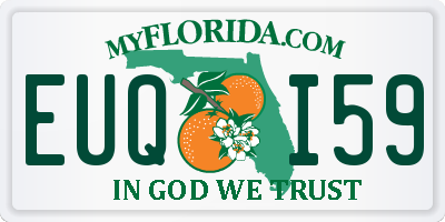 FL license plate EUQI59