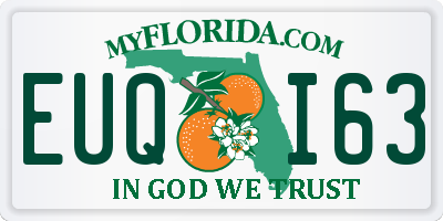 FL license plate EUQI63