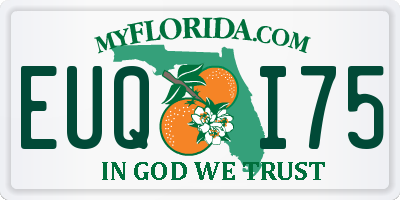 FL license plate EUQI75