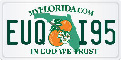 FL license plate EUQI95