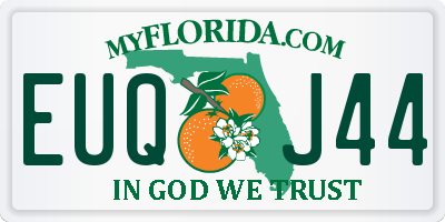 FL license plate EUQJ44