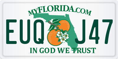 FL license plate EUQJ47
