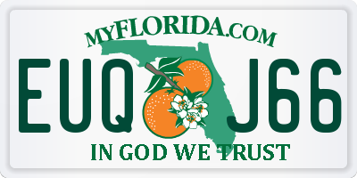 FL license plate EUQJ66