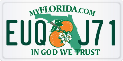 FL license plate EUQJ71