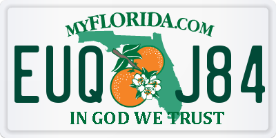 FL license plate EUQJ84