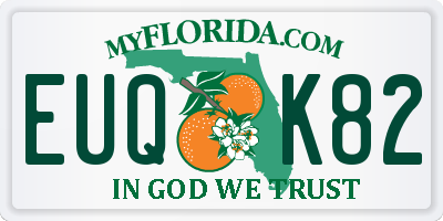 FL license plate EUQK82