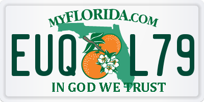 FL license plate EUQL79