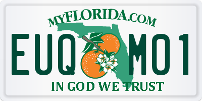FL license plate EUQM01