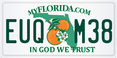 FL license plate EUQM38