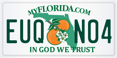 FL license plate EUQN04