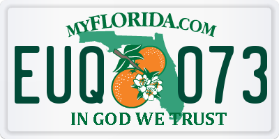 FL license plate EUQO73