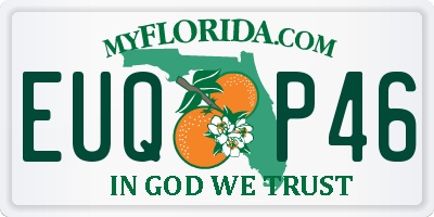 FL license plate EUQP46