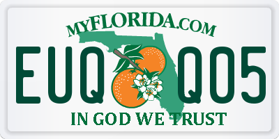 FL license plate EUQQ05