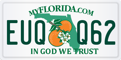 FL license plate EUQQ62