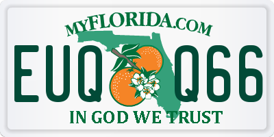 FL license plate EUQQ66