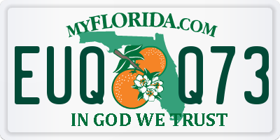FL license plate EUQQ73