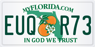 FL license plate EUQR73