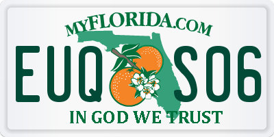 FL license plate EUQS06