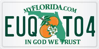 FL license plate EUQT04