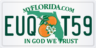FL license plate EUQT59