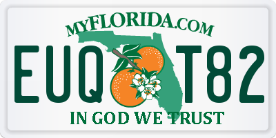 FL license plate EUQT82