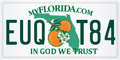 FL license plate EUQT84