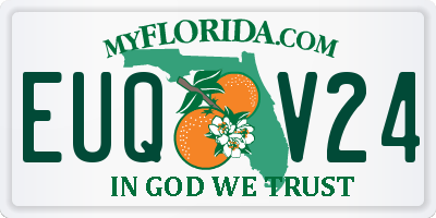 FL license plate EUQV24