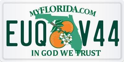 FL license plate EUQV44