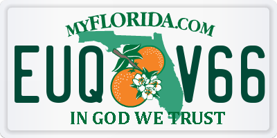 FL license plate EUQV66