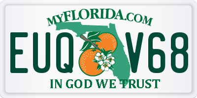 FL license plate EUQV68